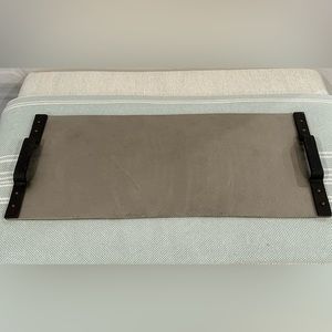 Pottery Barn Silver Metal Tray